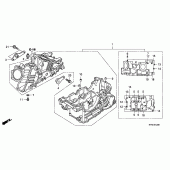 Схема узла: Картер двигателя для Honda VTR250 VTR