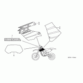 Схема вузла: Наклейки (XR650RY) для Honda XR650