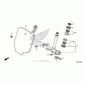 Схема вузла: Рульова траверса для Honda CRF150 CRF150RB