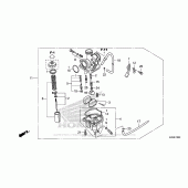 Схема вузла: Карбюратор для Honda CRF125 CRF125F