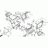 Схема вузла: Нижній обтічник для Honda CBR600 CBR600F Smokin Joe s Edition