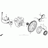 Схема вузла: Генератор для Honda VT600 Shadow VLX