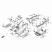 Схема вузла: Floor step / under cover для Honda FJS400 Silver Wing