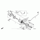 Схема вузла: Стартер електричний для Honda XR650
