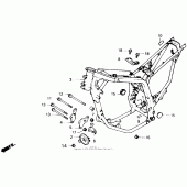 Схема узла: Рама для Honda XL600 Transalp