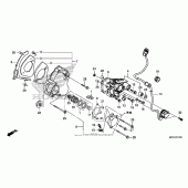 Схема вузла: Left rear cover для Honda CB1100