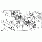 Схема вузла: Карбюратор в зборі для Honda CBR1000 CBR1000F Hurricane