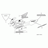 Схема вузла: Наклейки (CBR600FS2) для Honda CBR600 CBR600FS Sport Edition