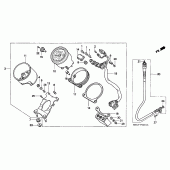 Схема вузла: Панель приладів (VT1100CV / CW / C2) для Honda VT1100 Shadow ACE