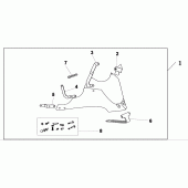 Схема узла: Заглушка сиденья для Honda CB600F Hornet