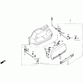 Схема узла: Кофр lid set 90 для Honda GL1500 Gold Wing Special Edition