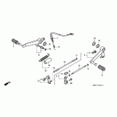 Схема вузла: Педаль (Лапка) (2) для Honda CBR900RR CBR900RR Fireblade