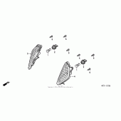 Схема узла: Поворотники для Honda FSC600 Silver Wing