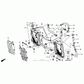 Схема вузла: Радіатор (02- 04) для Honda CRF450 CRF450R