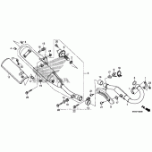 Схема вузла: Вихлопна система для Honda CRF230 CRF230M
