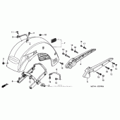 Схема узла: Заднее крыло для Honda VTX1800