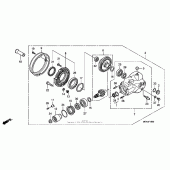 Схема вузла: Final driven gear для Honda VTX1300