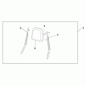 Схема вузла: Dlx chrome backrest with pad для Honda VTX1300