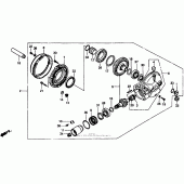 Схема узла: Final driven gear для Honda VT1100 Shadow