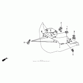 Схема узла: Обтекатель sub harness для Honda GL1500 Gold Wing Aspencade