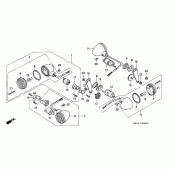 Схема вузла: Поворотники (VT1100CS / CT) для Honda VT1100 Shadow