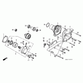 Схема вузла: Водяний насос для Honda VT1100 Shadow