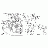 Схема вузла: Верхня траверса & Кліпон керма для Honda CB1300 Super Bol D'Or