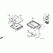 Схема узла: Воздушный фильтр для Honda CBR600 CBR600F Hurricane