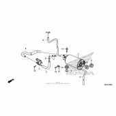 Схема вузла: Система вентиляції бака для Honda CB1100