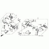 Схема вузла: Back mirror для Honda CBR1100XX Blackbird