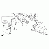 Схема вузла: Верхня траверса & Кліпон керма для Honda CBR900RR CBR900RR Fireblade