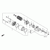 Схема узла: Стартер электрический (FJS400D9/F JS400A) для Honda FJS400 Silver Wing