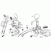 Схема вузла: Switch / cable для Honda XL600 Transalp