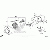 Схема вузла: Фара для Honda VT1300 Stateline