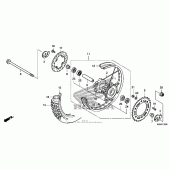 Схема вузла: Заднє колесо (crf230l) для Honda CRF230 CRF230L