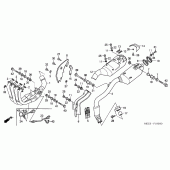 Схема вузла: Вихлопна система (CBR600RR3 / 4) для Honda CBR600 CBR600RR