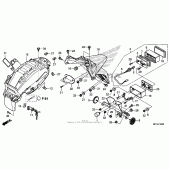 Схема вузла: Заднє крило для Honda NSA700 DN-01