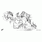 Схема узла: Передний обтекатель для Honda ST1300 Pan-European