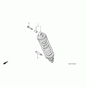 Схема узла: Задняя подвеска для Honda ST1100 Pan-European