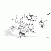 Схема вузла: Meter Panel для Honda GL1800 Gold Wing