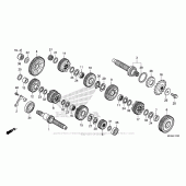 Схема вузла: Трансмісія для Honda NC700