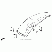 Схема узла: Заднее крыло для Honda CR250