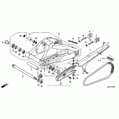 Схема вузла: Задній важіль (Маятник) для Honda CBR1000 CBR1000RR Fireblade