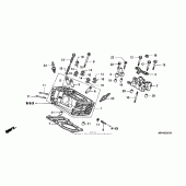 Схема вузла: Зад. головка циліндра для Honda VT600 Shadow VLX