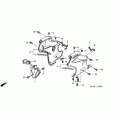 Схема вузла: Нижній обтічник для Honda VFR800 VFR