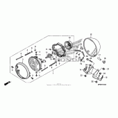 Схема узла: Фара для Honda VT750 Shadow Spirit
