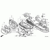 Схема вузла: Повітряний фільтр для Honda CBR600 CBR600RR