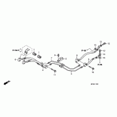Схема узла: Задний тормозной шланг (ST1300A) для Honda ST1300 Pan-European
