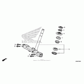 Схема узла: Рулевая траверса для Honda CTX1300