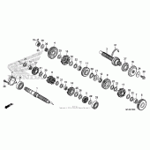 Схема узла: Трансмиссия для Honda CBR600 CBR600RR